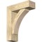 Ekena Millwork Thorton Block Rough Sawn Bracket w/ Offset Brace, Douglas Fir, 6"W x 18"D x 22"H BKT0604X18X22THR05RDF - alternate 1